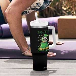 I Am The Shenanigans Tumbler With Handle Funny Irish Raccoon TS12 Print Your Wear