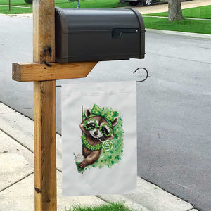 Funny Raccoon St Patricks Day Garden Flag Irish Party Animal Gift TS12 Print Your Wear