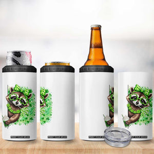 Funny Raccoon St Patricks Day 4 in 1 Can Cooler Tumbler Irish Party Animal Gift TS12 Print Your Wear
