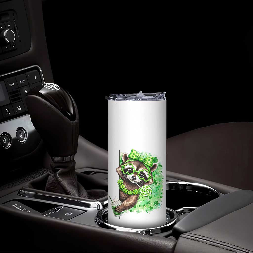 Funny Raccoon St Patricks Day Skinny Tumbler Irish Party Animal Gift TS12 Print Your Wear