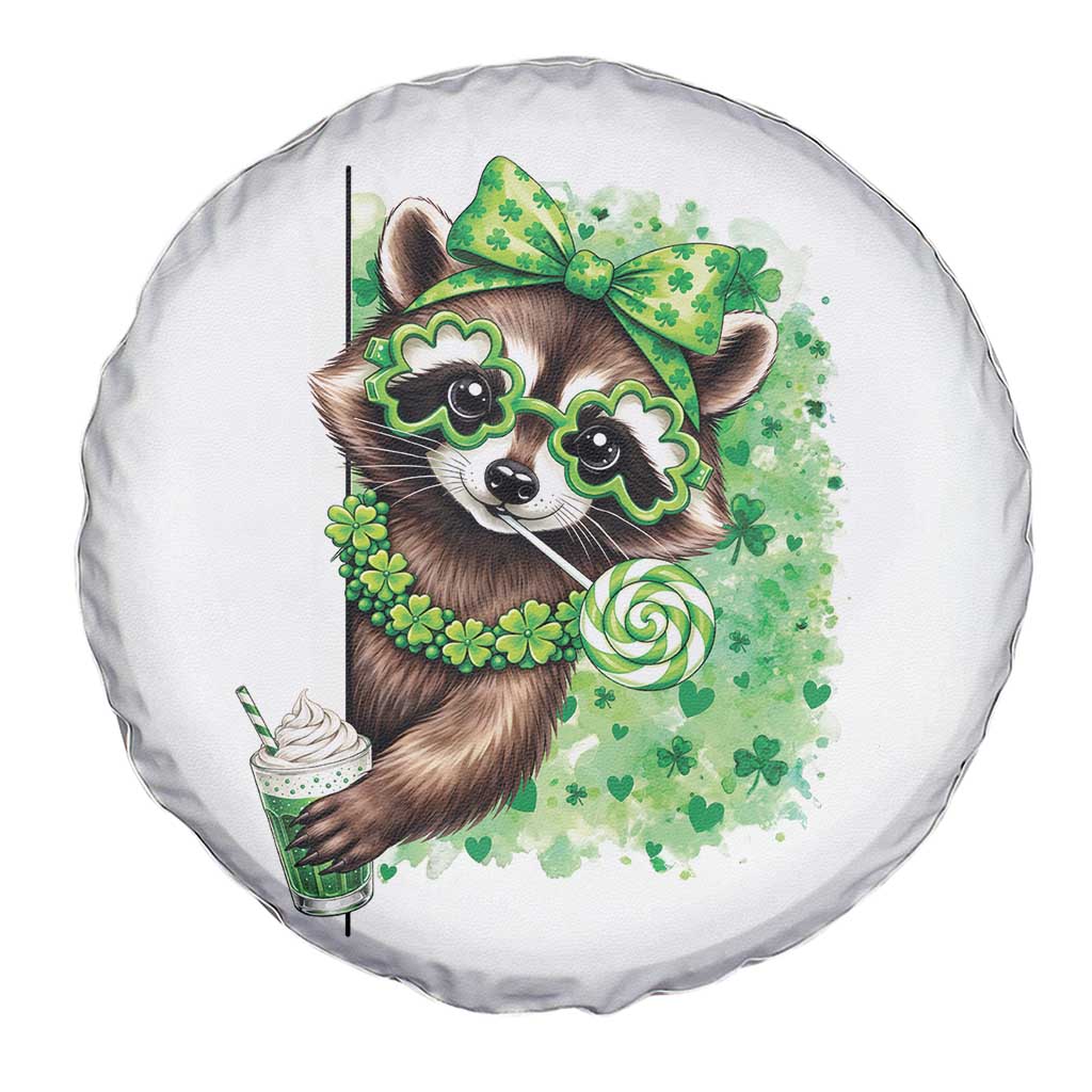 Funny Raccoon St Patricks Day Spare Tire Cover Irish Party Animal Gift TS12 Print Your Wear