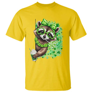 Funny Raccoon St Patricks Day T Shirt Irish Party Animal Gift TS12 Daisy Print Your Wear