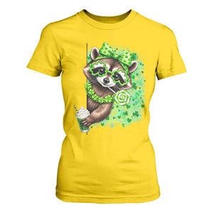 Funny Raccoon St Patricks Day T Shirt For Women Irish Party Animal Gift TS12 Daisy Print Your Wear