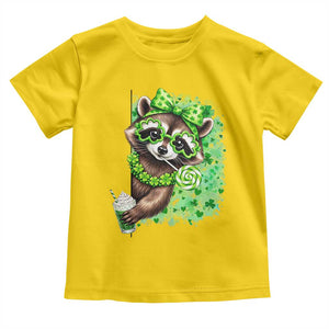 Funny Raccoon St Patricks Day Toddler T Shirt Irish Party Animal Gift TS12 Daisy Print Your Wear