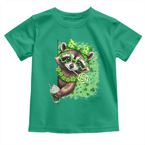 Funny Raccoon St Patricks Day Toddler T Shirt Irish Party Animal Gift TS12 Irish Green Print Your Wear