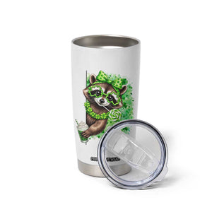 Funny Raccoon St Patricks Day Tumbler Cup Irish Party Animal Gift TS12 Print Your Wear