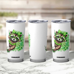 Funny Raccoon St Patricks Day Tumbler Cup Irish Party Animal Gift TS12 Print Your Wear