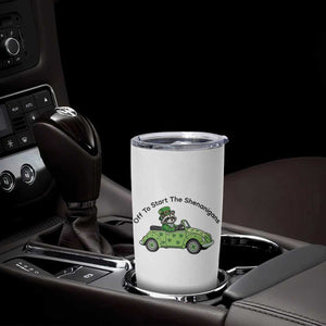 Off To Start The Shenanigans Tumbler Cup Funny Irish Raccoon TS12 Print Your Wear