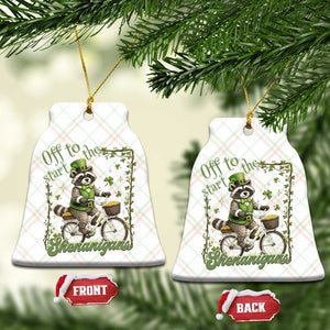 Funny Irish Raccoon Driver Ceramic Ornament Off To Start The Shenanigans TS12 Print Your Wear