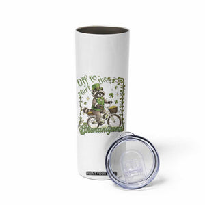 Funny Irish Raccoon Driver Skinny Tumbler Off To Start The Shenanigans TS12 Print Your Wear