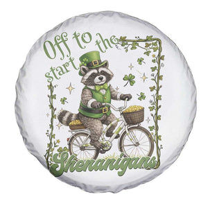 Funny Irish Raccoon Driver Spare Tire Cover Off To Start The Shenanigans TS12 Print Your Wear