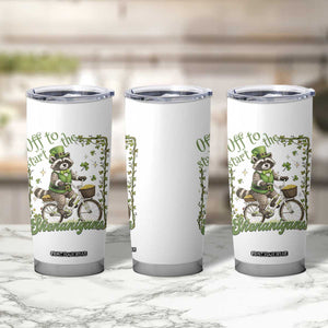 Funny Irish Raccoon Driver Tumbler Cup Off To Start The Shenanigans TS12 Print Your Wear