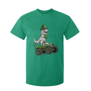 Funny St Patricks Day Dinosaur Truck T Shirt For Kid Lucky Dino Gift TS12 Irish Green Print Your Wear