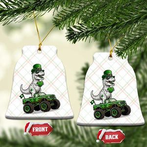 Funny St Patricks Day Dinosaur Truck Ceramic Ornament Lucky Dino Gift TS12 Print Your Wear
