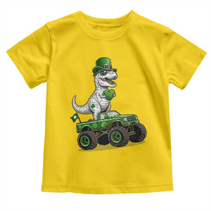 Funny St Patricks Day Dinosaur Truck Toddler T Shirt Lucky Dino Gift TS12 Daisy Print Your Wear
