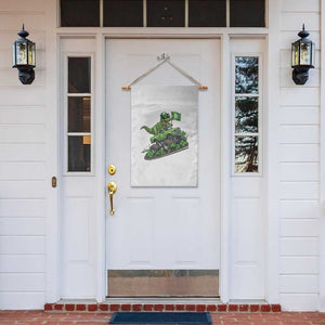 Funny St Patricks Day Dinosaur Truck Garden Flag Irish Holiday Gift TS12 Print Your Wear