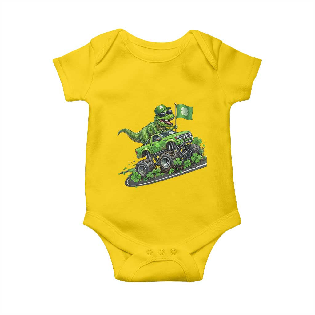 Funny St Patricks Day Dinosaur Truck Baby Onesie Irish Holiday Gift TS12 Daisy Print Your Wear