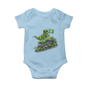 Funny St Patricks Day Dinosaur Truck Baby Onesie Irish Holiday Gift TS12 Light Blue Print Your Wear