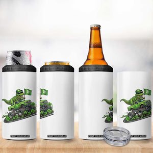 Funny St Patricks Day Dinosaur Truck 4 in 1 Can Cooler Tumbler Irish Holiday Gift TS12 Print Your Wear