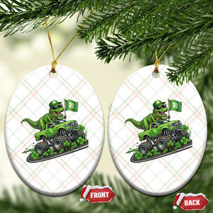 Funny St Patricks Day Dinosaur Truck Ceramic Ornament Irish Holiday Gift TS12 Print Your Wear