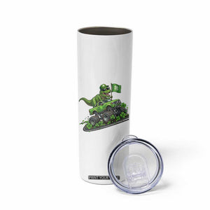 Funny St Patricks Day Dinosaur Truck Skinny Tumbler Irish Holiday Gift TS12 Print Your Wear