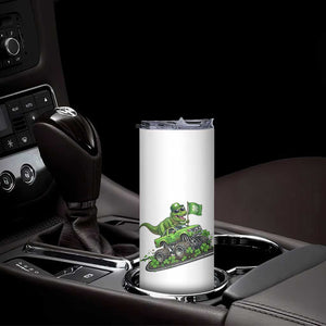 Funny St Patricks Day Dinosaur Truck Skinny Tumbler Irish Holiday Gift TS12 Print Your Wear