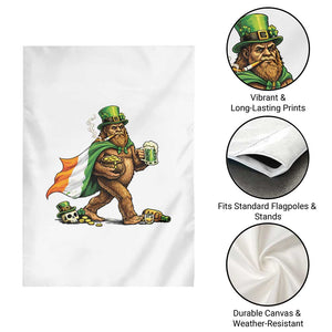Funny St Patricks Day Bigfoot Garden Flag Mythical Party Gift TS12 Print Your Wear