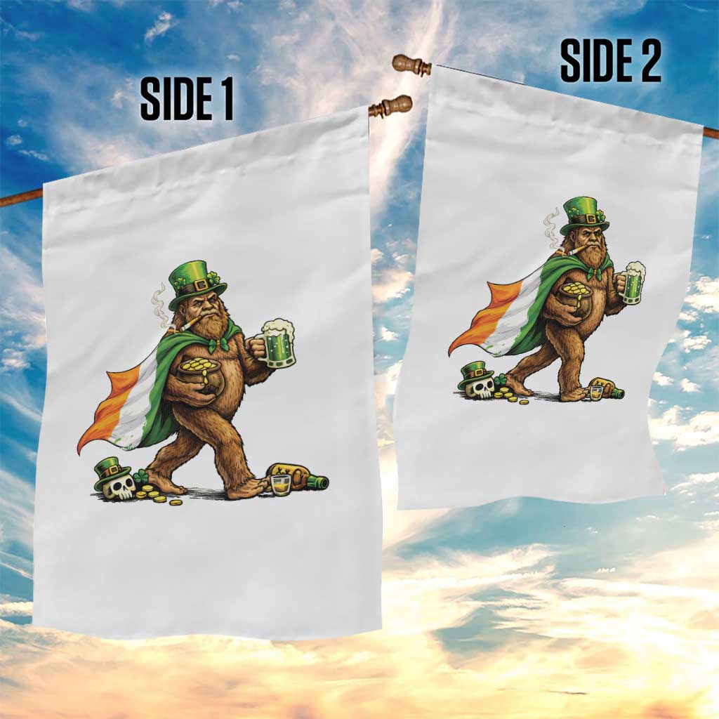 Funny St Patricks Day Bigfoot Garden Flag Mythical Party Gift TS12 Print Your Wear