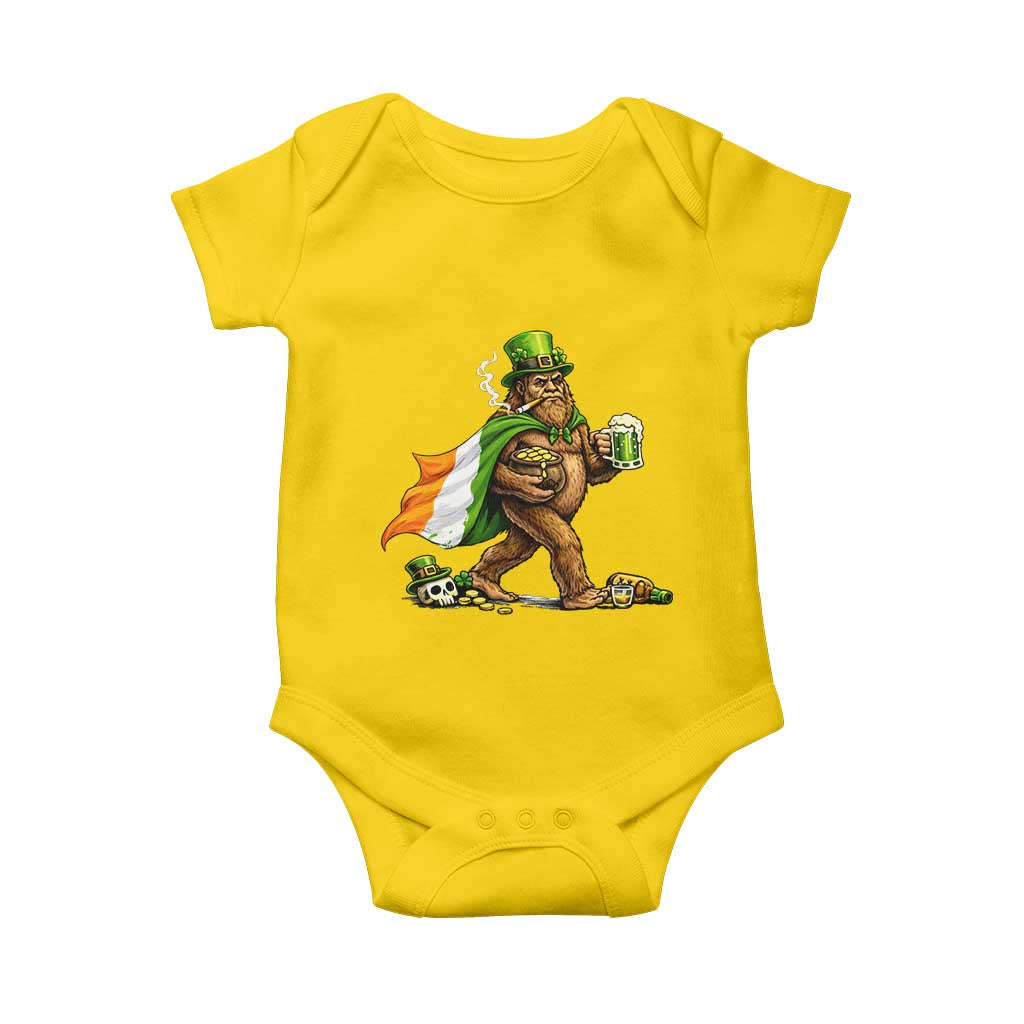 Funny St Patricks Day Bigfoot Baby Onesie Mythical Party Gift TS12 Daisy Print Your Wear
