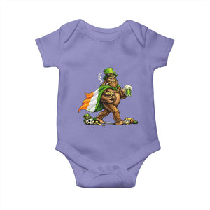 Funny St Patricks Day Bigfoot Baby Onesie Mythical Party Gift TS12 Violet Print Your Wear