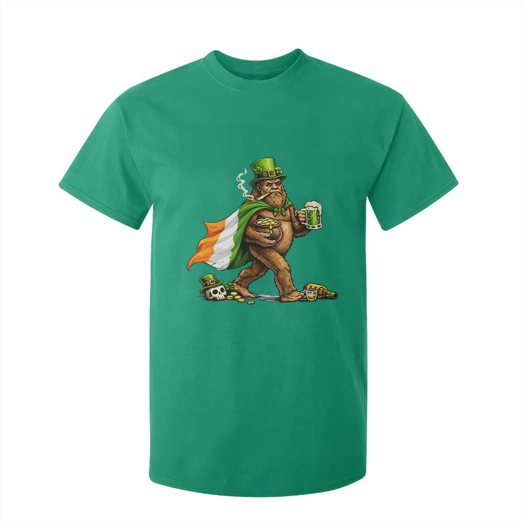 Funny St Patricks Day Bigfoot T Shirt For Kid Mythical Party Gift TS12 Irish Green Print Your Wear