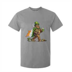 Funny St Patricks Day Bigfoot T Shirt For Kid Mythical Party Gift TS12 Sport Gray Print Your Wear