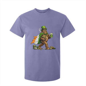 Funny St Patricks Day Bigfoot T Shirt For Kid Mythical Party Gift TS12 Violet Print Your Wear