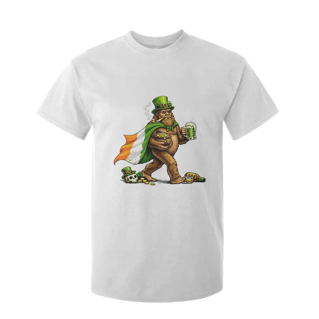 Funny St Patricks Day Bigfoot T Shirt For Kid Mythical Party Gift TS12 White Print Your Wear