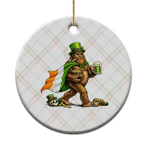 Funny St Patricks Day Bigfoot Ceramic Ornament Mythical Party Gift TS12 1pc Christmas Plaid Print Your Wear