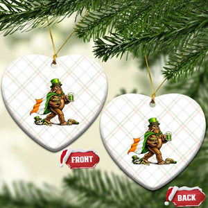 Funny St Patricks Day Bigfoot Ceramic Ornament Mythical Party Gift TS12 Print Your Wear
