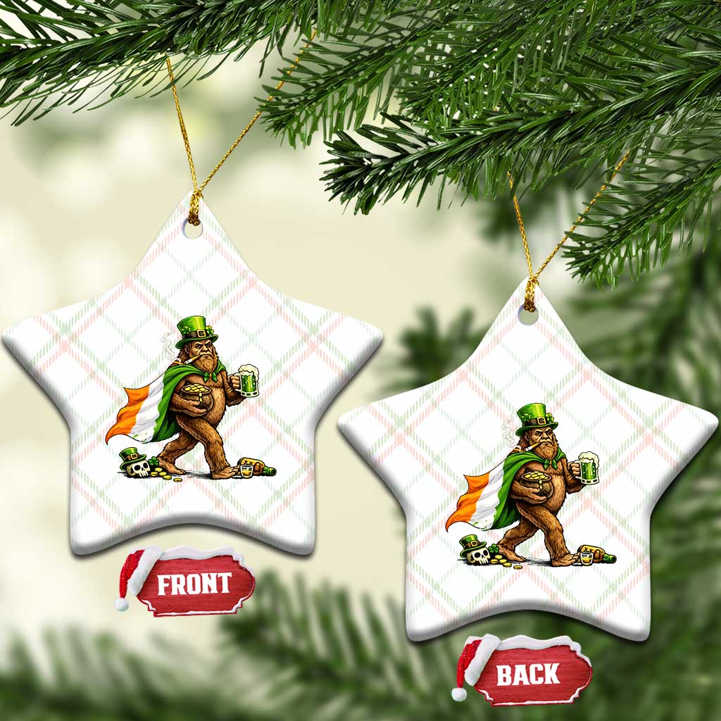 Funny St Patricks Day Bigfoot Ceramic Ornament Mythical Party Gift TS12 Print Your Wear