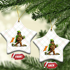 Funny St Patricks Day Bigfoot Ceramic Ornament Mythical Party Gift TS12 Print Your Wear