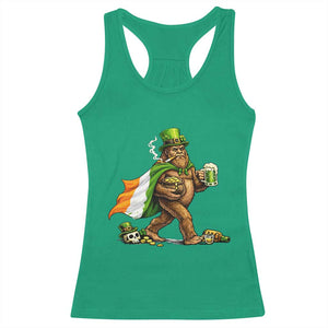 Funny St Patricks Day Bigfoot Racerback Tank Top Mythical Party Gift TS12 Irish Green Print Your Wear