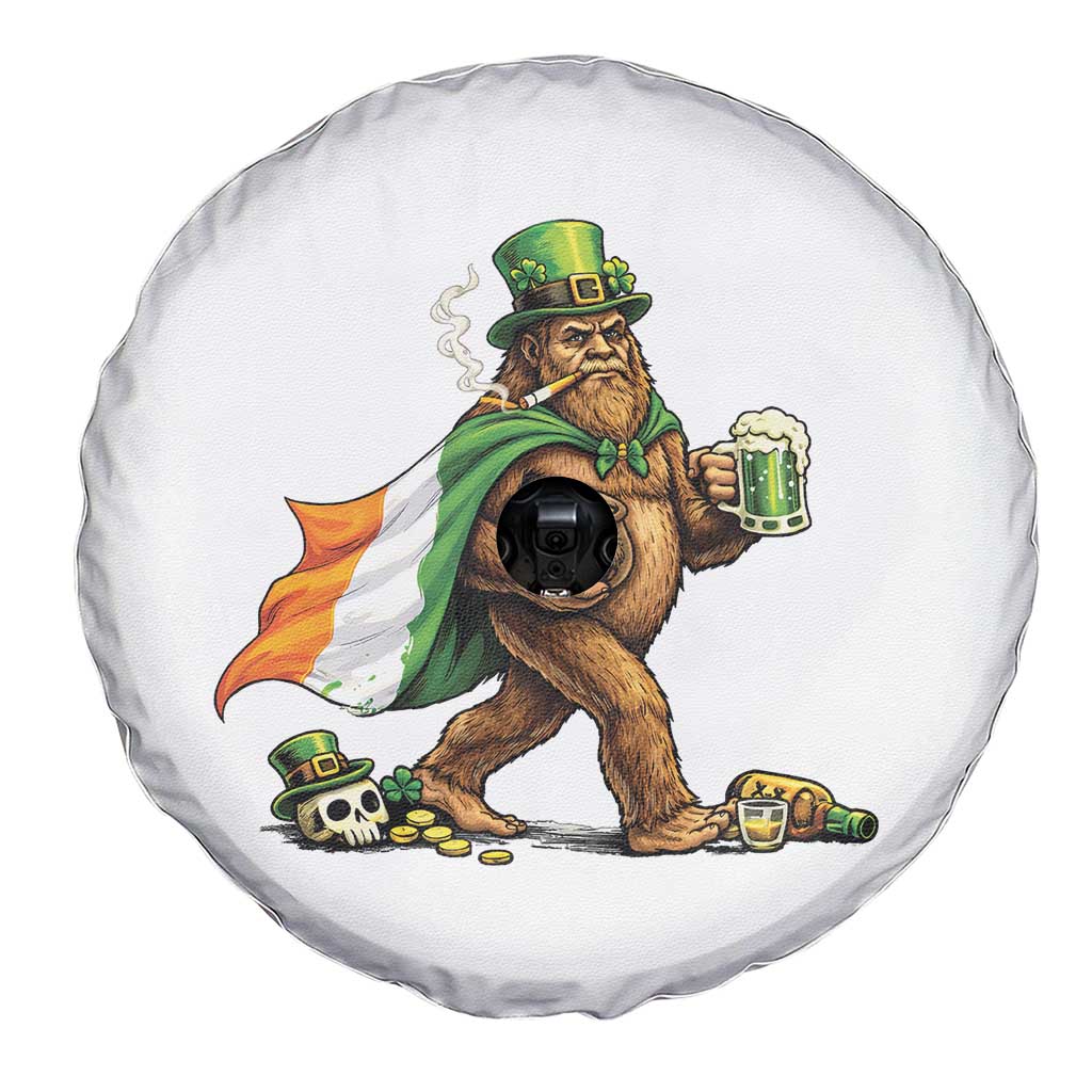 Funny St Patricks Day Bigfoot Spare Tire Cover Mythical Party Gift TS12 Print Your Wear