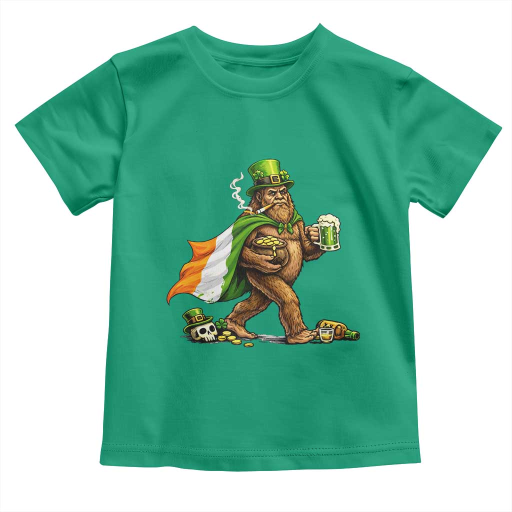 Funny St Patricks Day Bigfoot Toddler T Shirt Mythical Party Gift TS12 Irish Green Print Your Wear