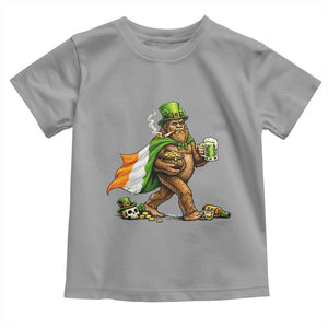 Funny St Patricks Day Bigfoot Toddler T Shirt Mythical Party Gift TS12 Sport Gray Print Your Wear