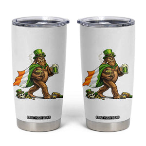 Funny St Patricks Day Bigfoot Tumbler Cup Mythical Party Gift TS12 White Print Your Wear