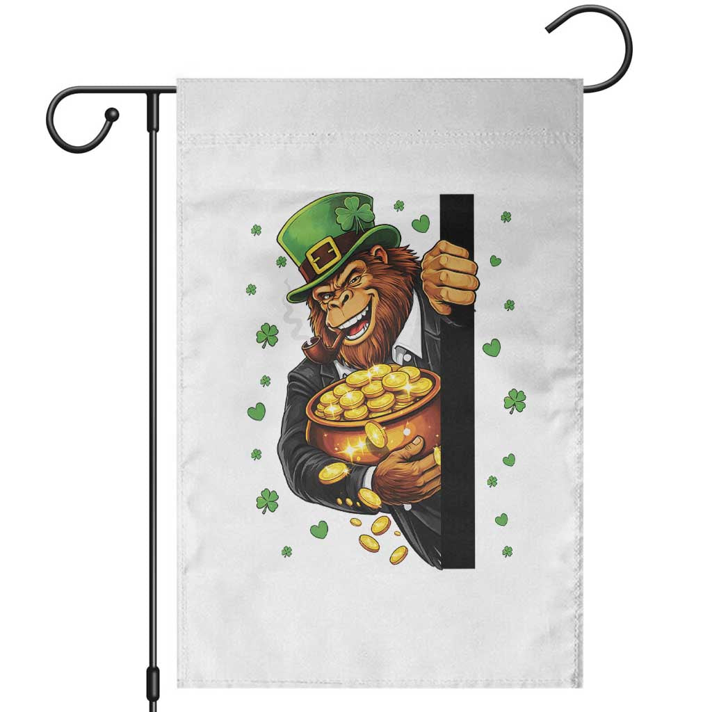 Funny St Patricks Day Bigfoot Garden Flag Irish Revelry Gift TS12 Black Print Your Wear