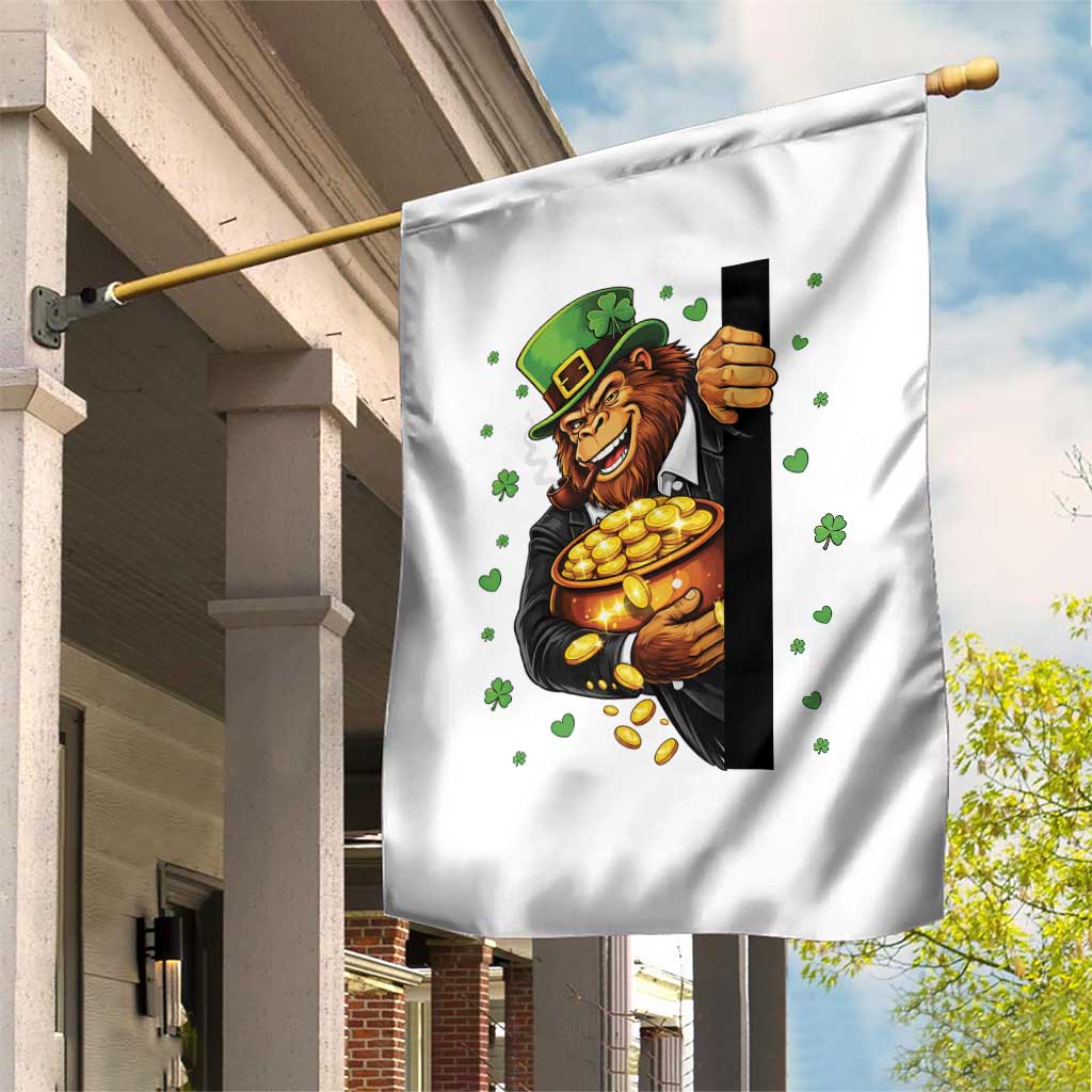 Funny St Patricks Day Bigfoot Garden Flag Irish Revelry Gift TS12 Print Your Wear