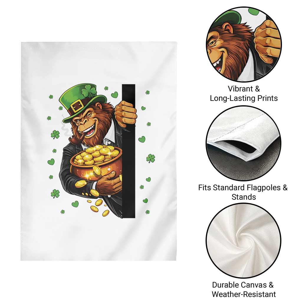 Funny St Patricks Day Bigfoot Garden Flag Irish Revelry Gift TS12 Print Your Wear