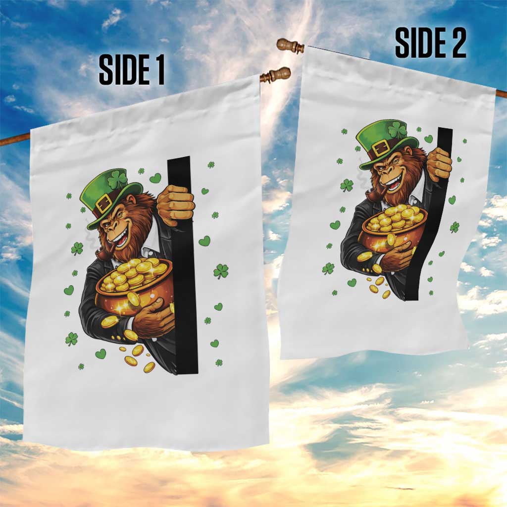Funny St Patricks Day Bigfoot Garden Flag Irish Revelry Gift TS12 Print Your Wear