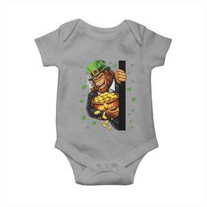 Funny St Patricks Day Bigfoot Baby Onesie Irish Revelry Gift TS12 Sport Gray Print Your Wear