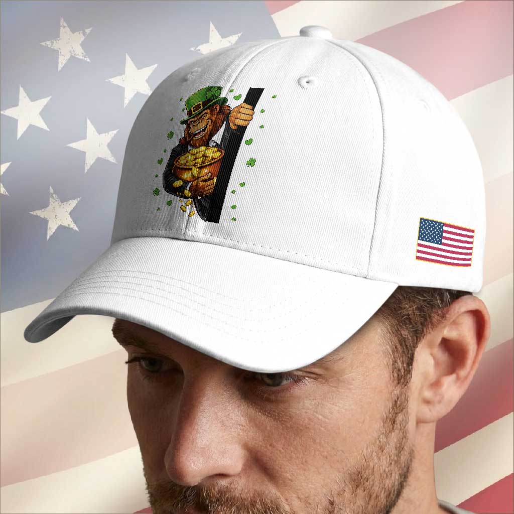 Funny St Patricks Day Bigfoot Baseball Cap Irish Revelry Gift TS12 Print Your Wear