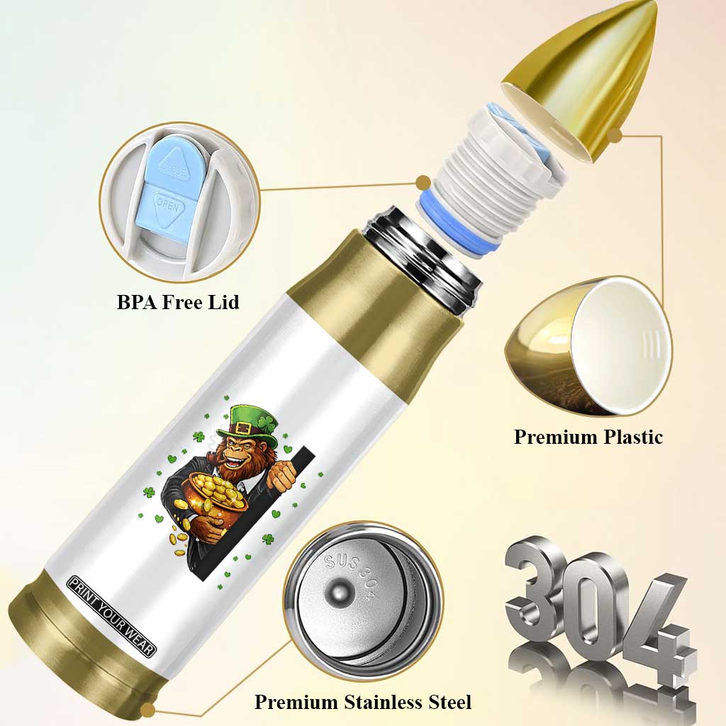 Funny St Patricks Day Bigfoot Bullet Tumbler Irish Revelry Gift TS12 Print Your Wear